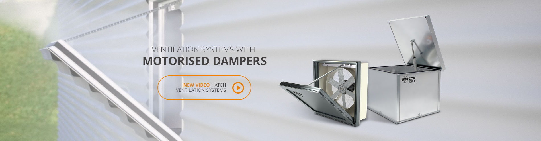 Ventilation systems with motorised dampers