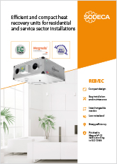 EFFICIENT AND COMPACT HEAT RECOVERY UNITS FOR RESIDENTIAL AND SERVICE SECTOR INSTALLATIONS